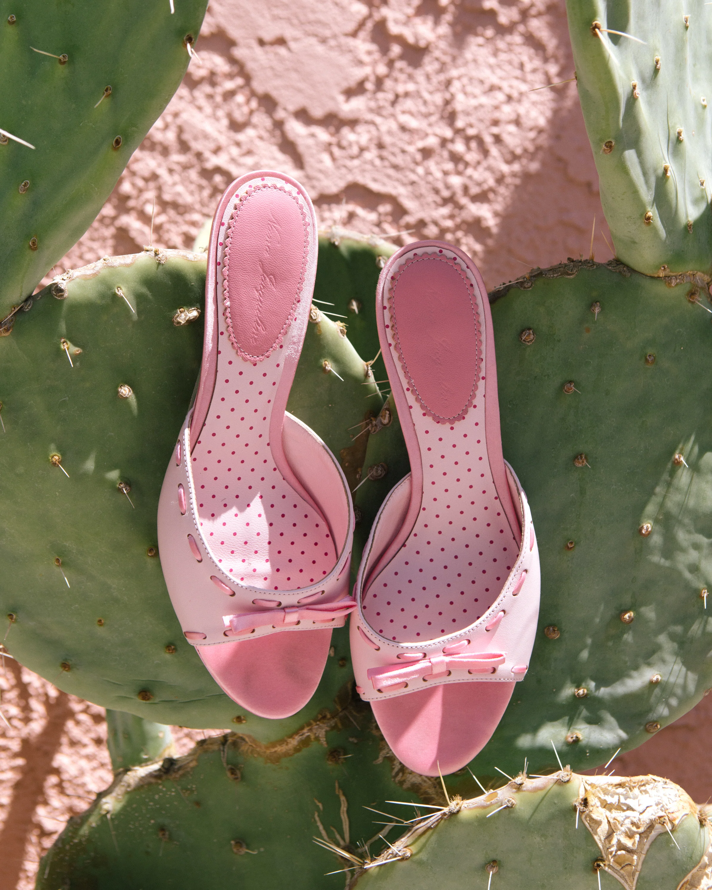 Paulina Bow Heels (Pink) (Final Sale) - Image 2