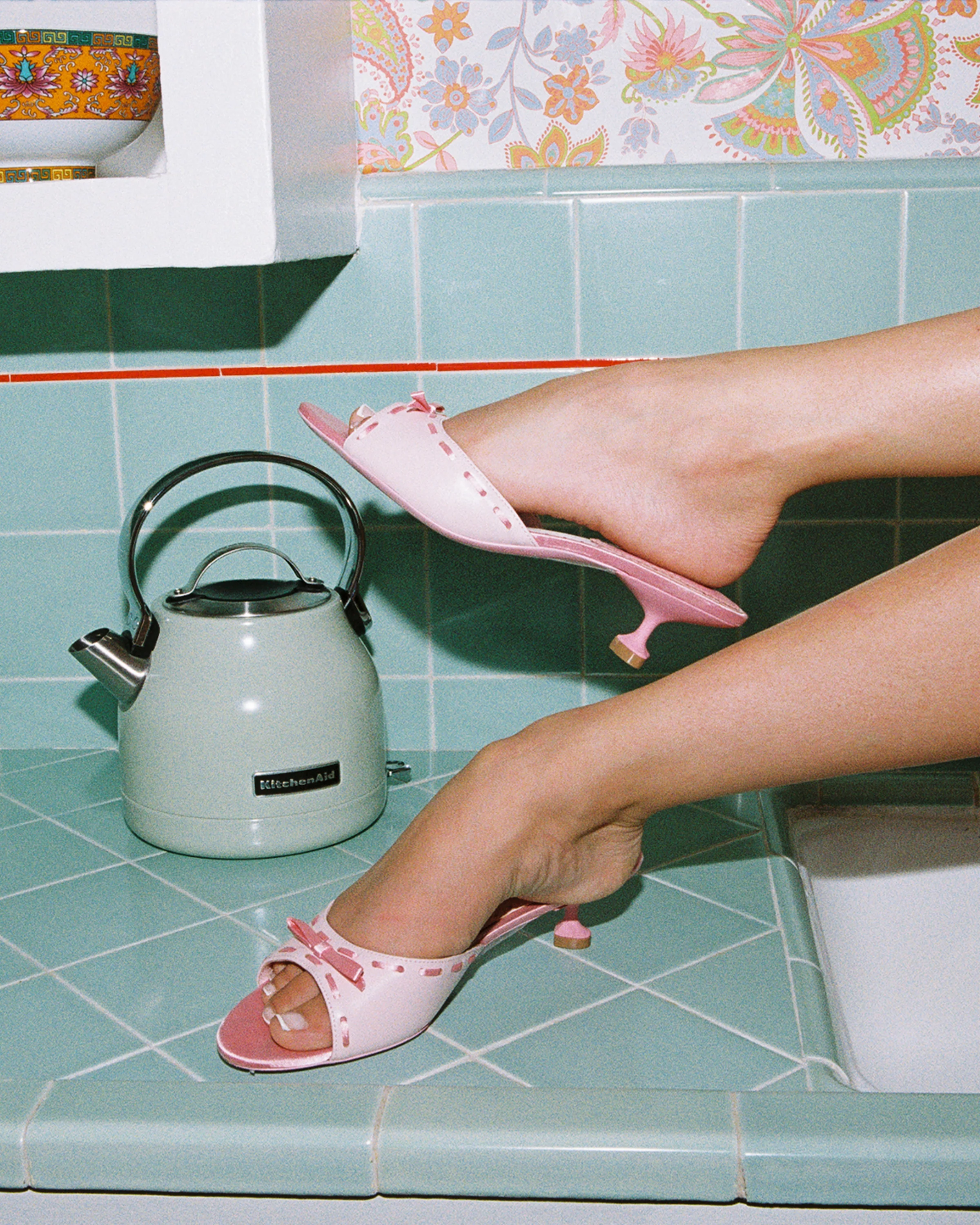 Paulina Bow Heels (Pink) (Final Sale) - Image 7