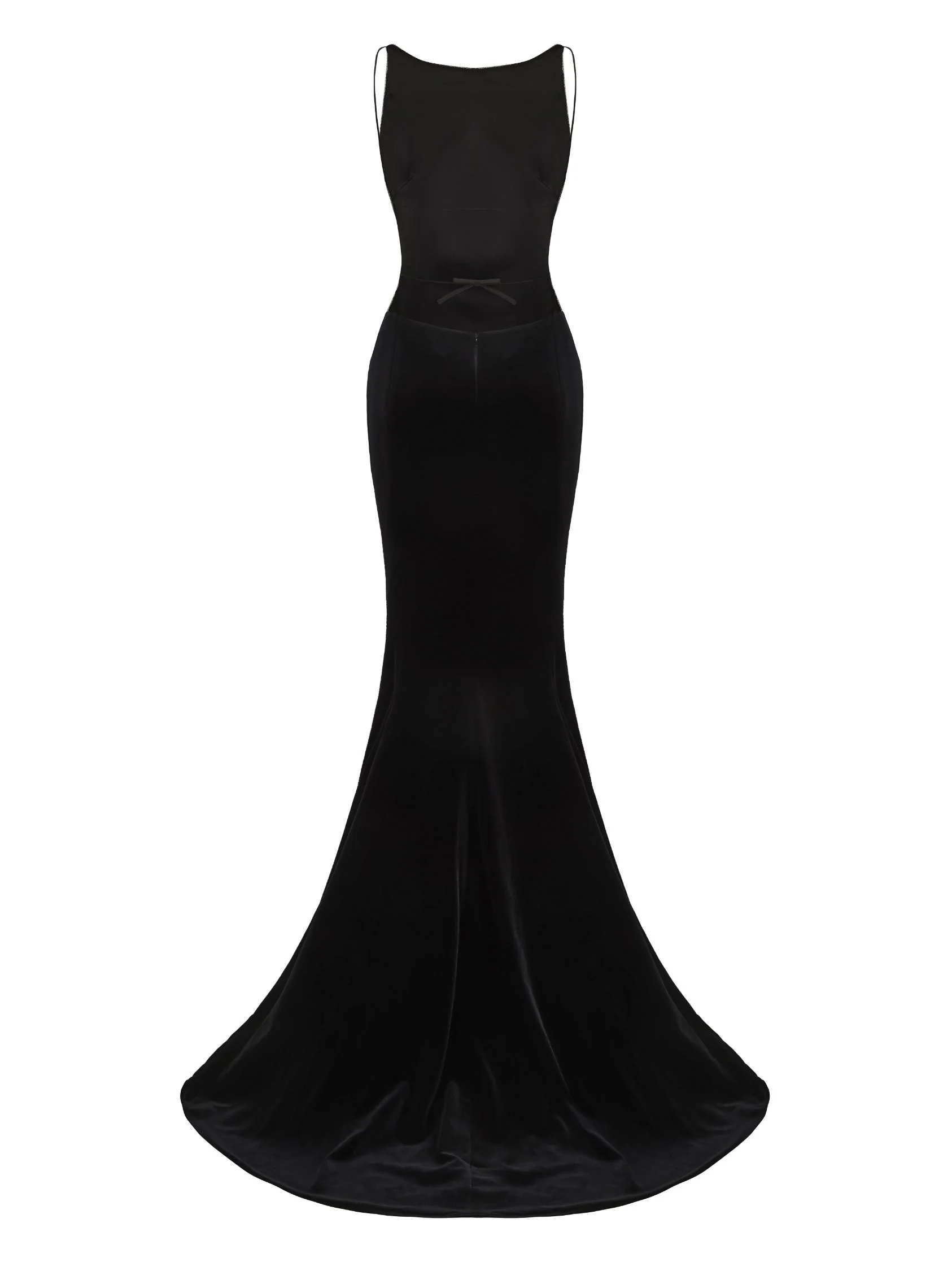 Pauline Velvet Dress (Black) - Image 3