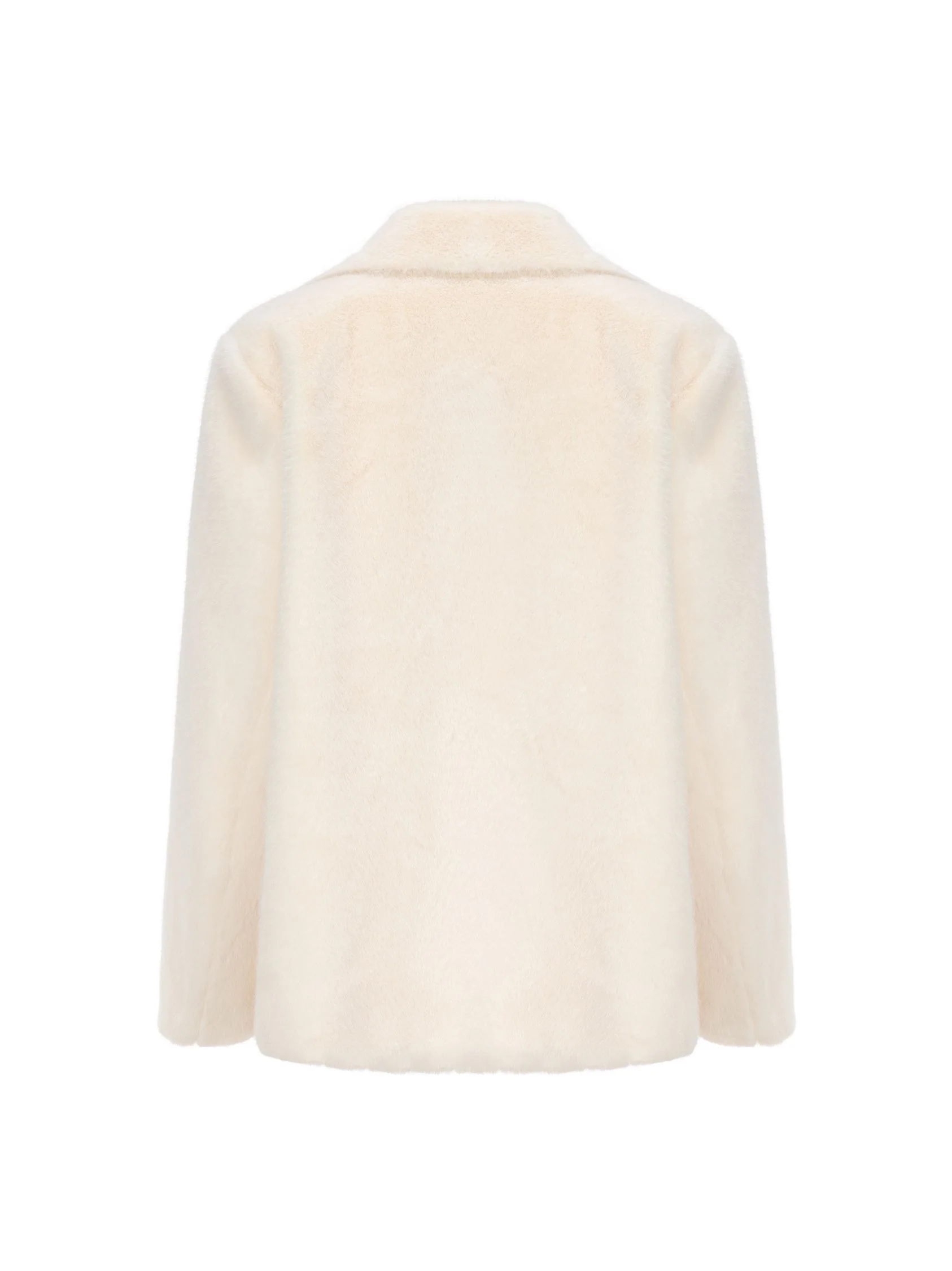 Phoebe Fur Jacket (White) - Image 2