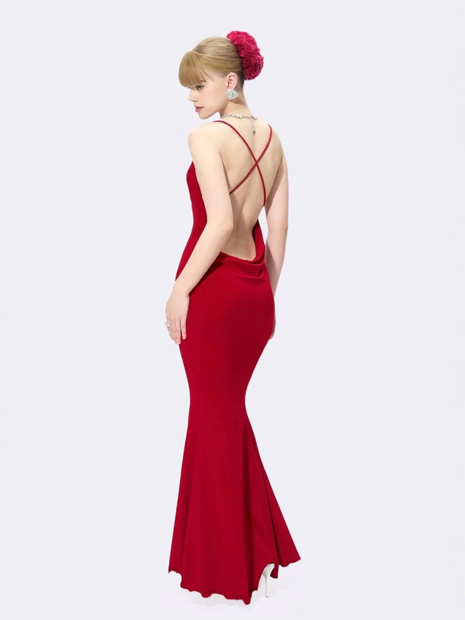 Seraphina Dress (Red) - Image 7