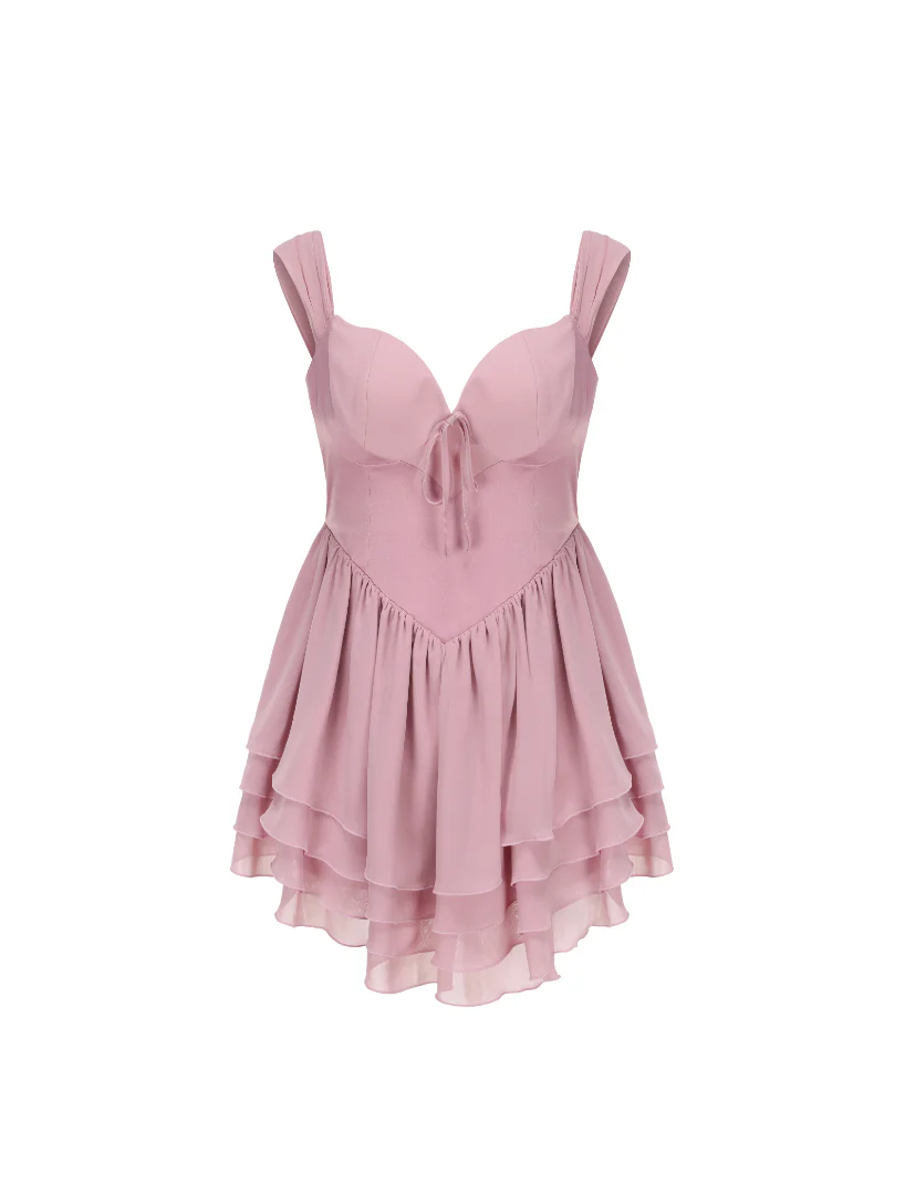 Sheila Chiffon Dress (Pink) (Final Sale) - Image 8