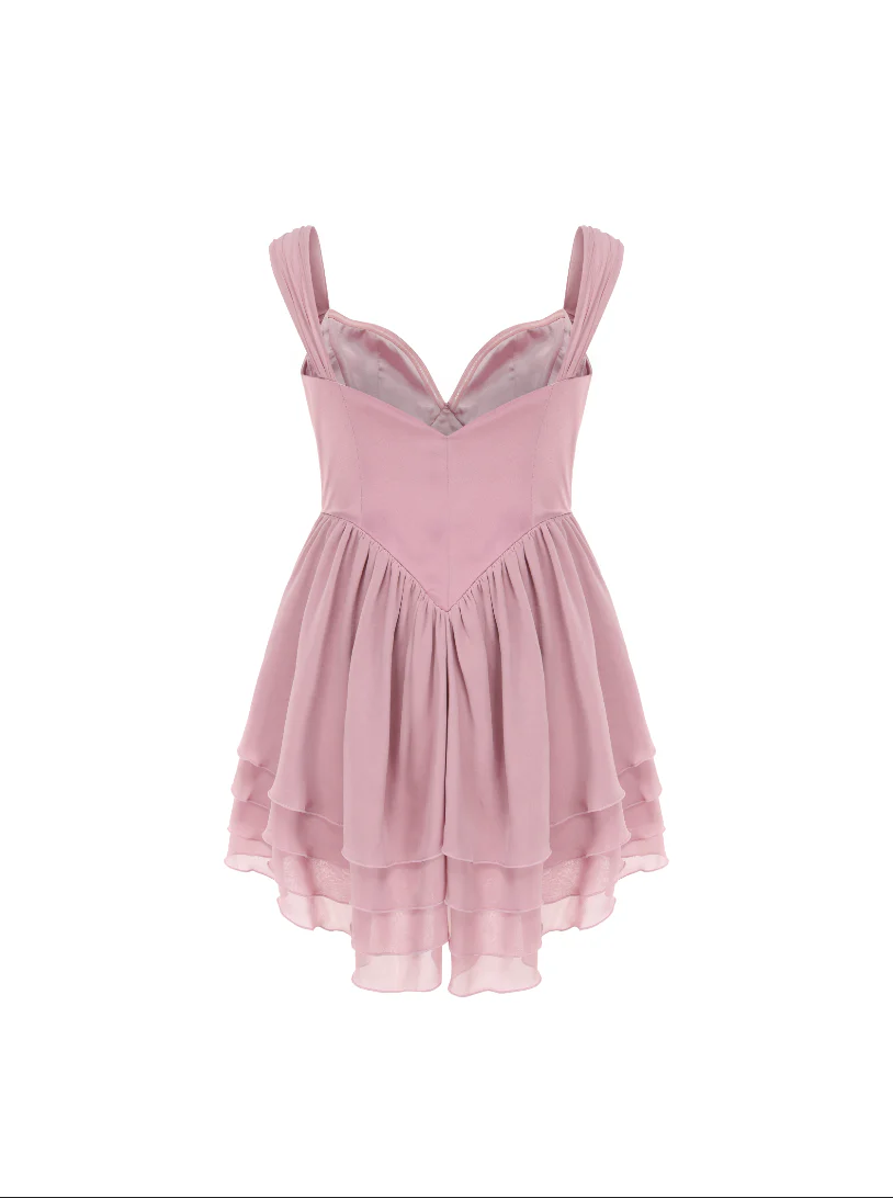 Sheila Chiffon Dress (Pink) (Final Sale) - Image 9