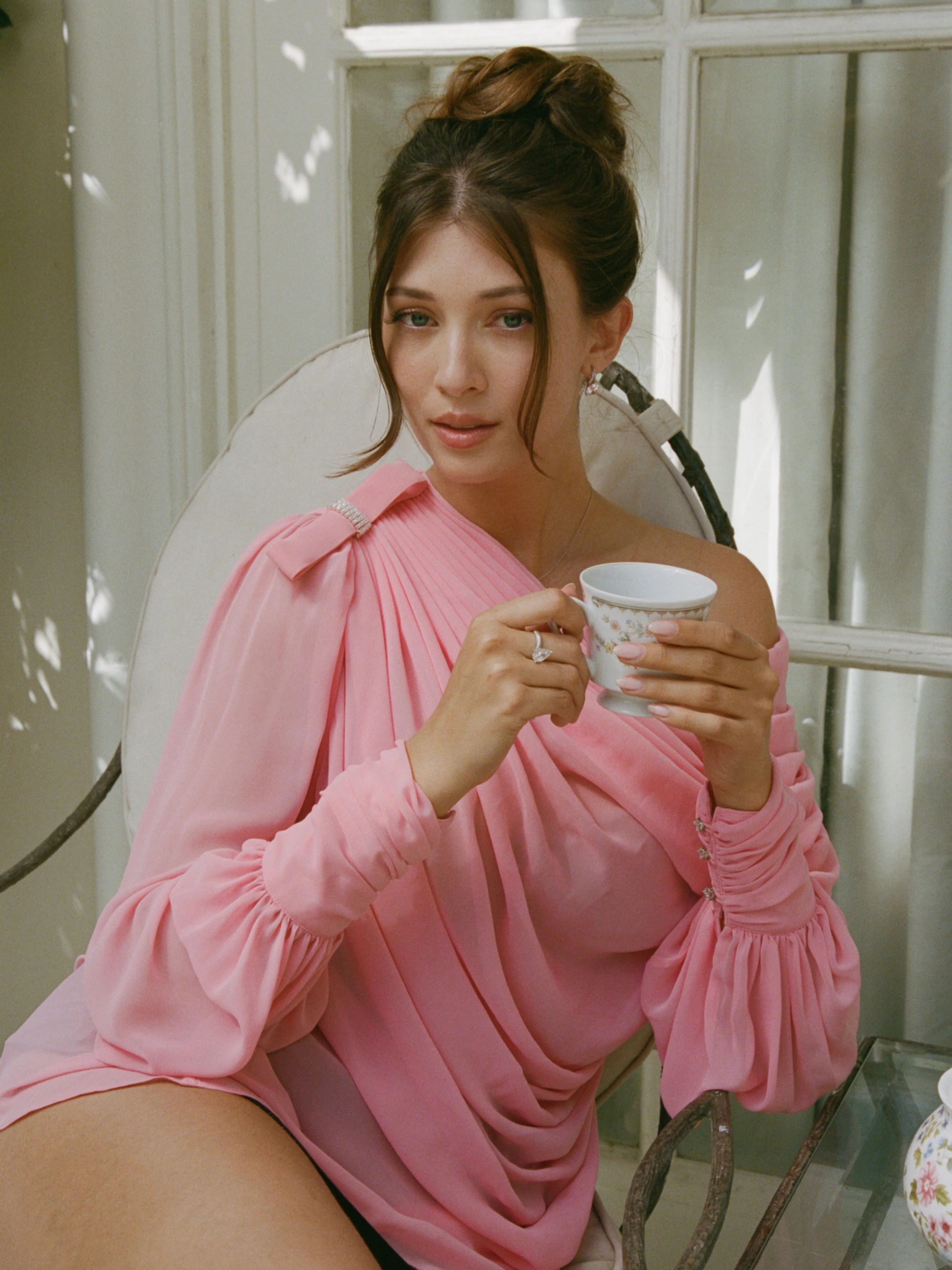 Sia One-Shoulder Pink Top - Image 3