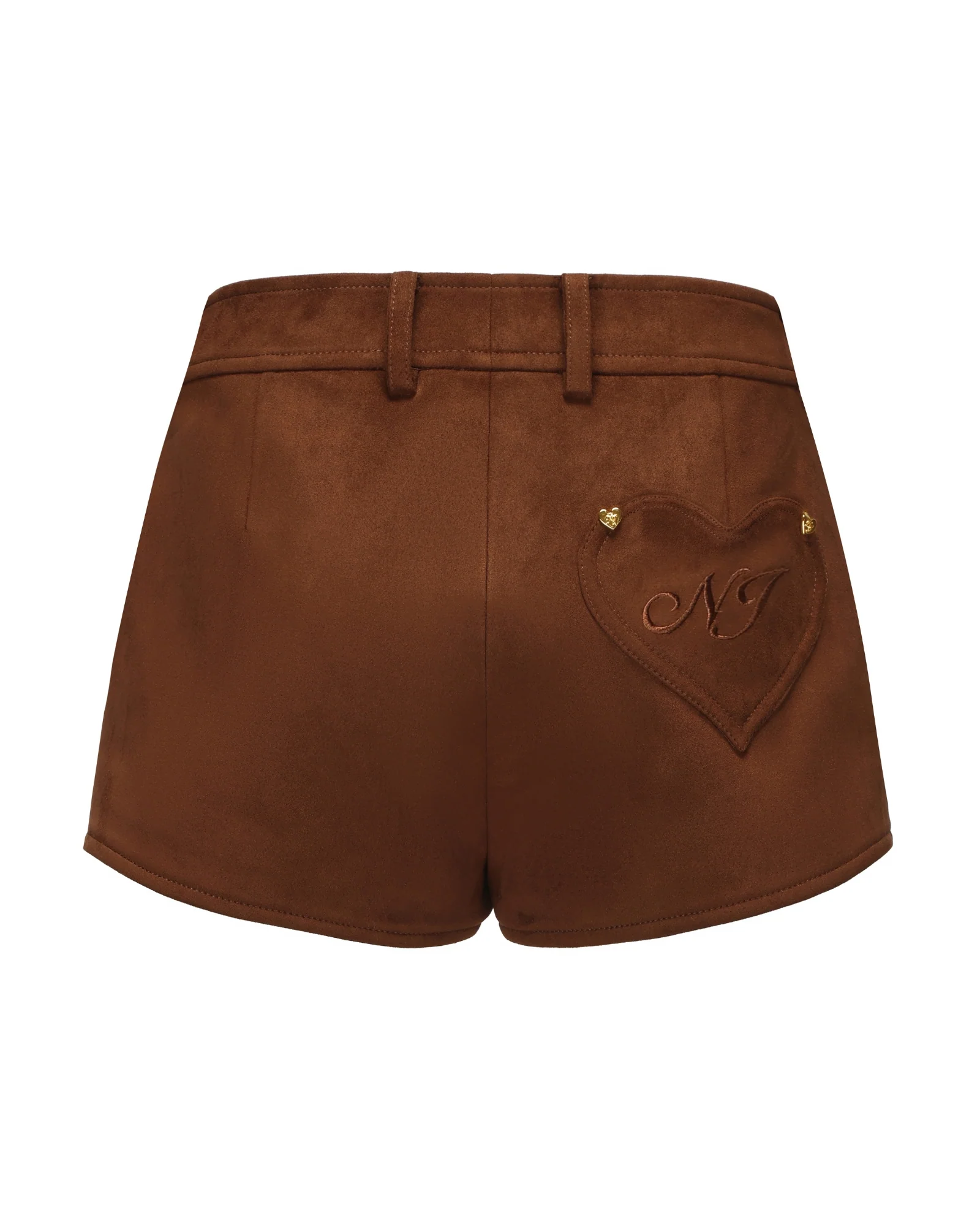 Sienna Suede Shorts (Brown) - Image 10