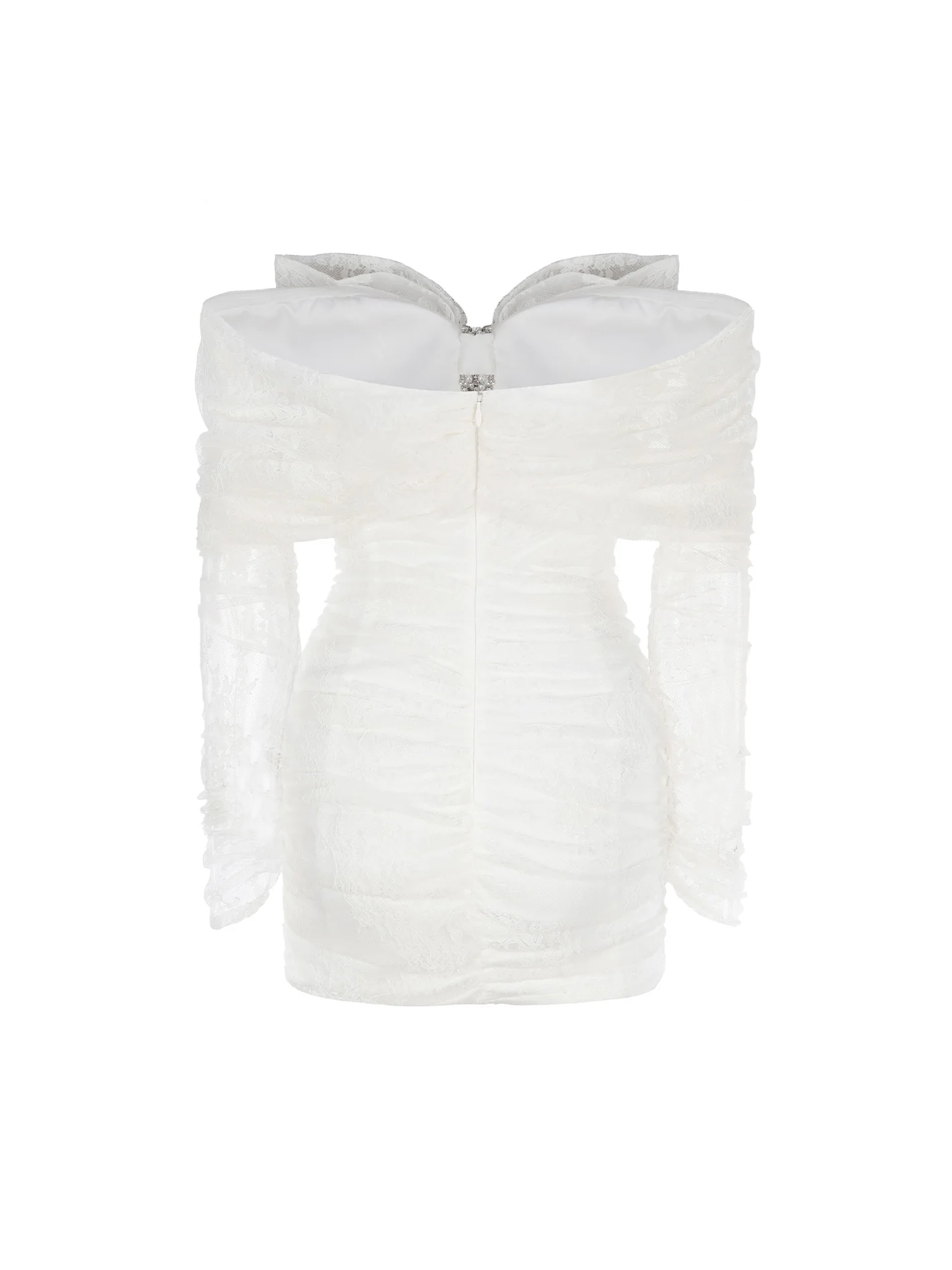 Sydney Bow Dress (White) (Final Sale) - Image 13
