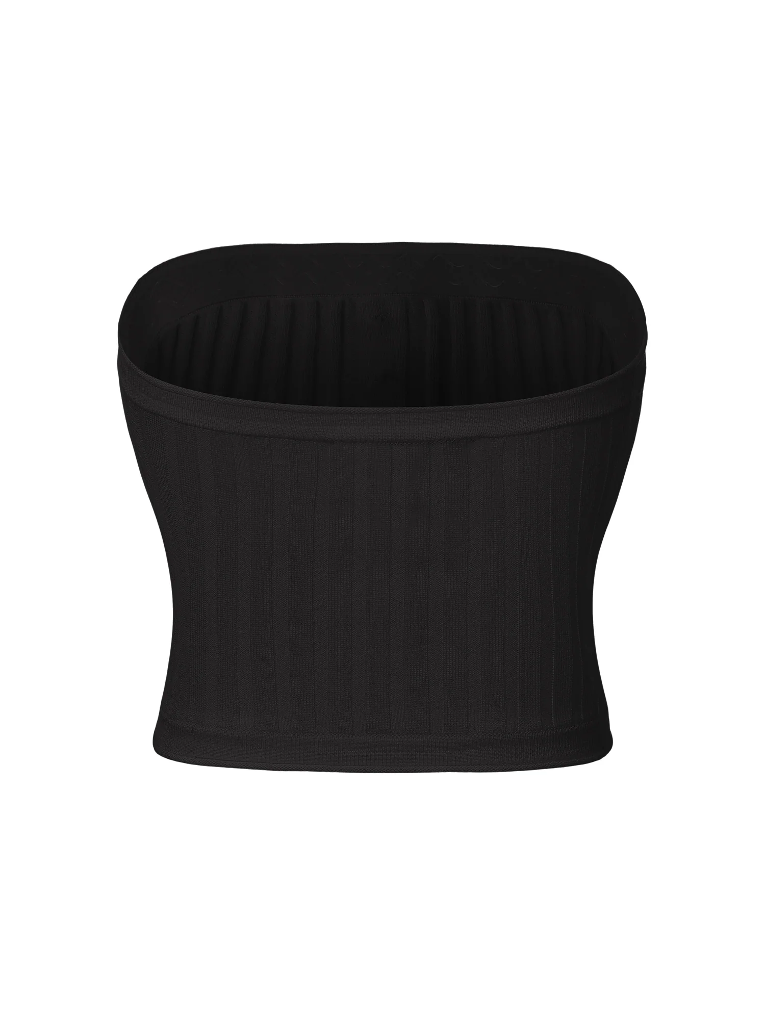 Tessa Black Knit Tube Top - Image 6