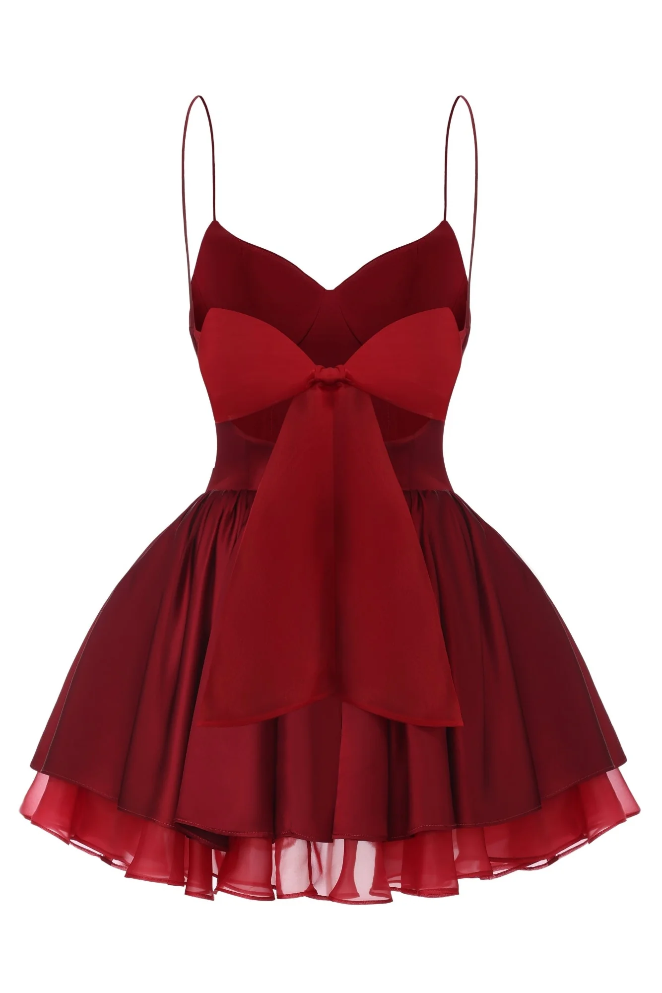 Veronica Backless Mini Dress (Red) - Image 10