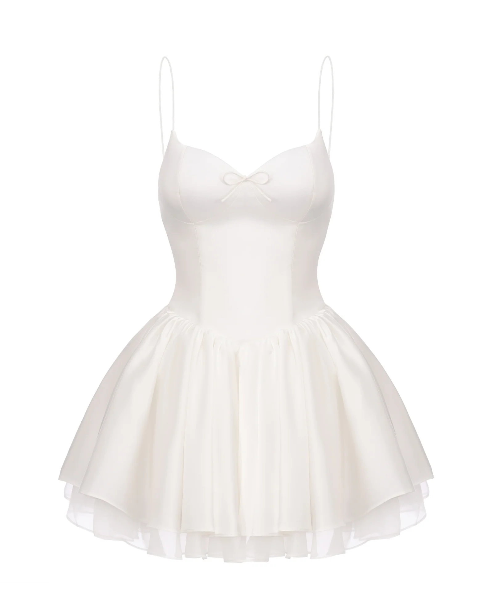 Veronica Backless Mini Dress (White) - Image 6