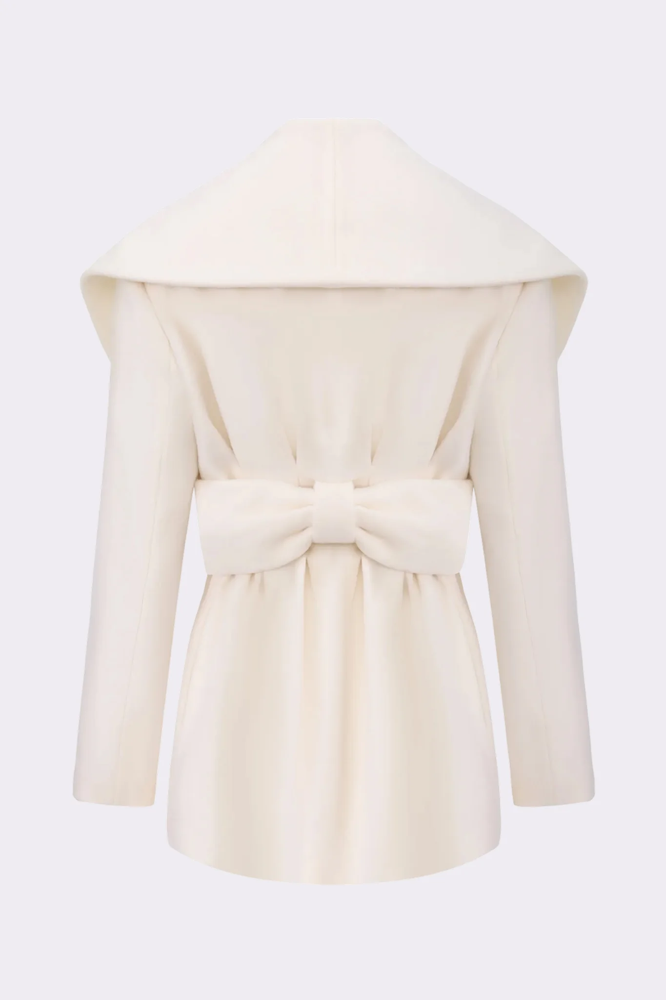 Victoria Bow Coat (White) - Image 9
