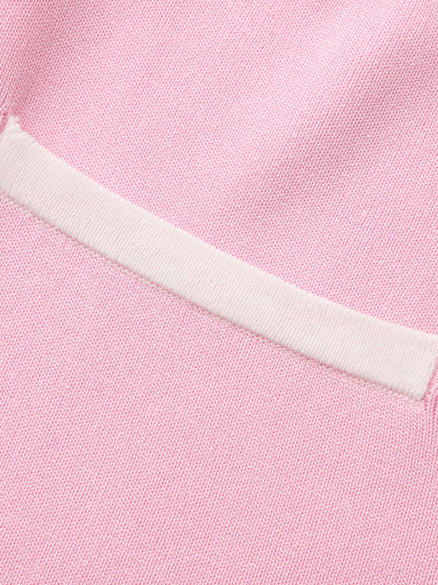 Wilhelmina Contrast A-Line Pink Skirt - Image 6