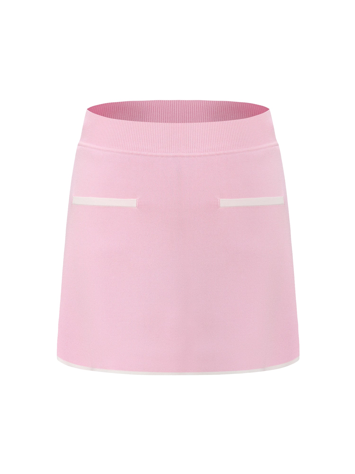 Wilhelmina Contrast A-Line Pink Skirt - Image 9