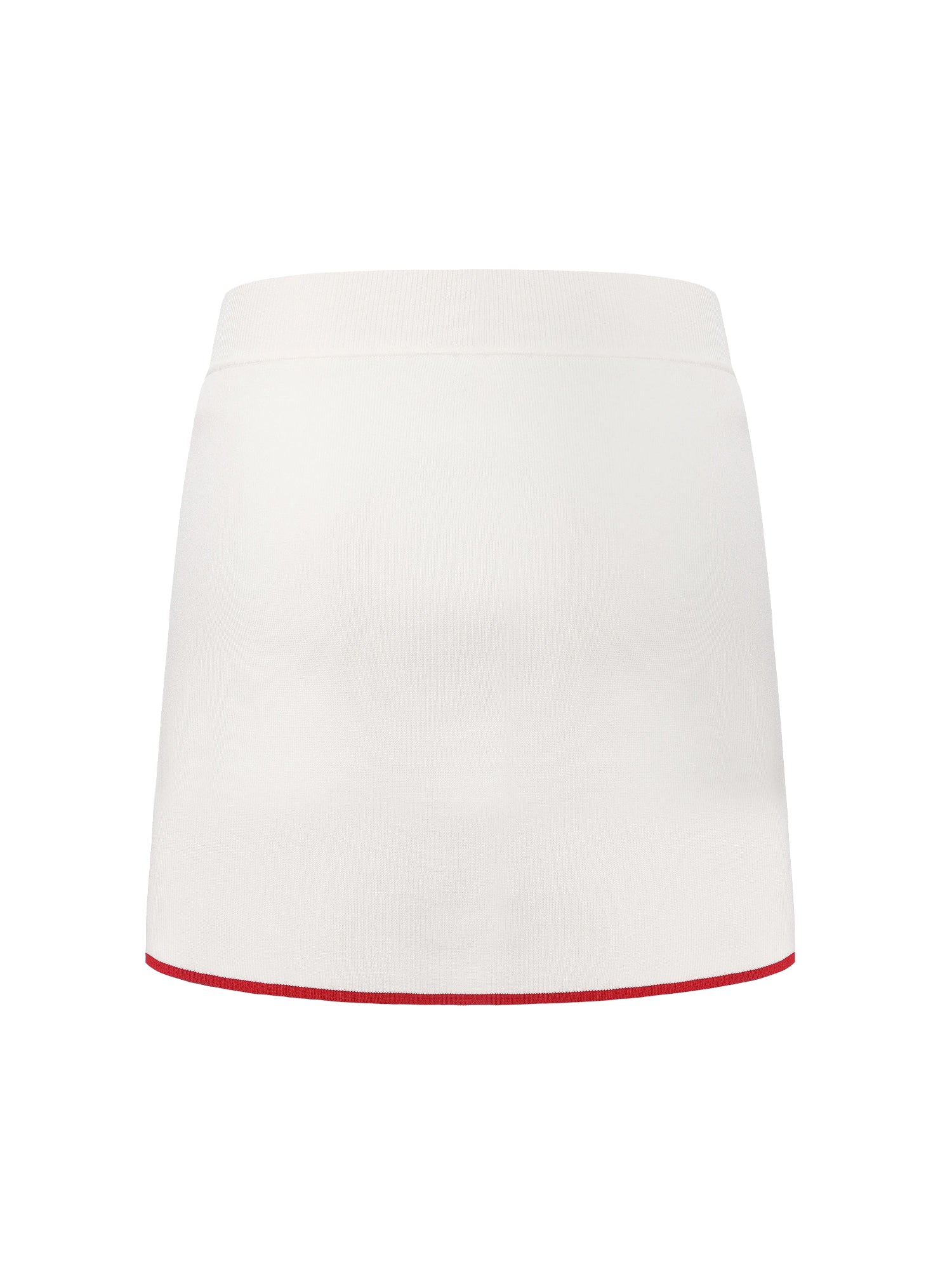 Wilhelmina Contrast A-Line White Skirt - Image 13