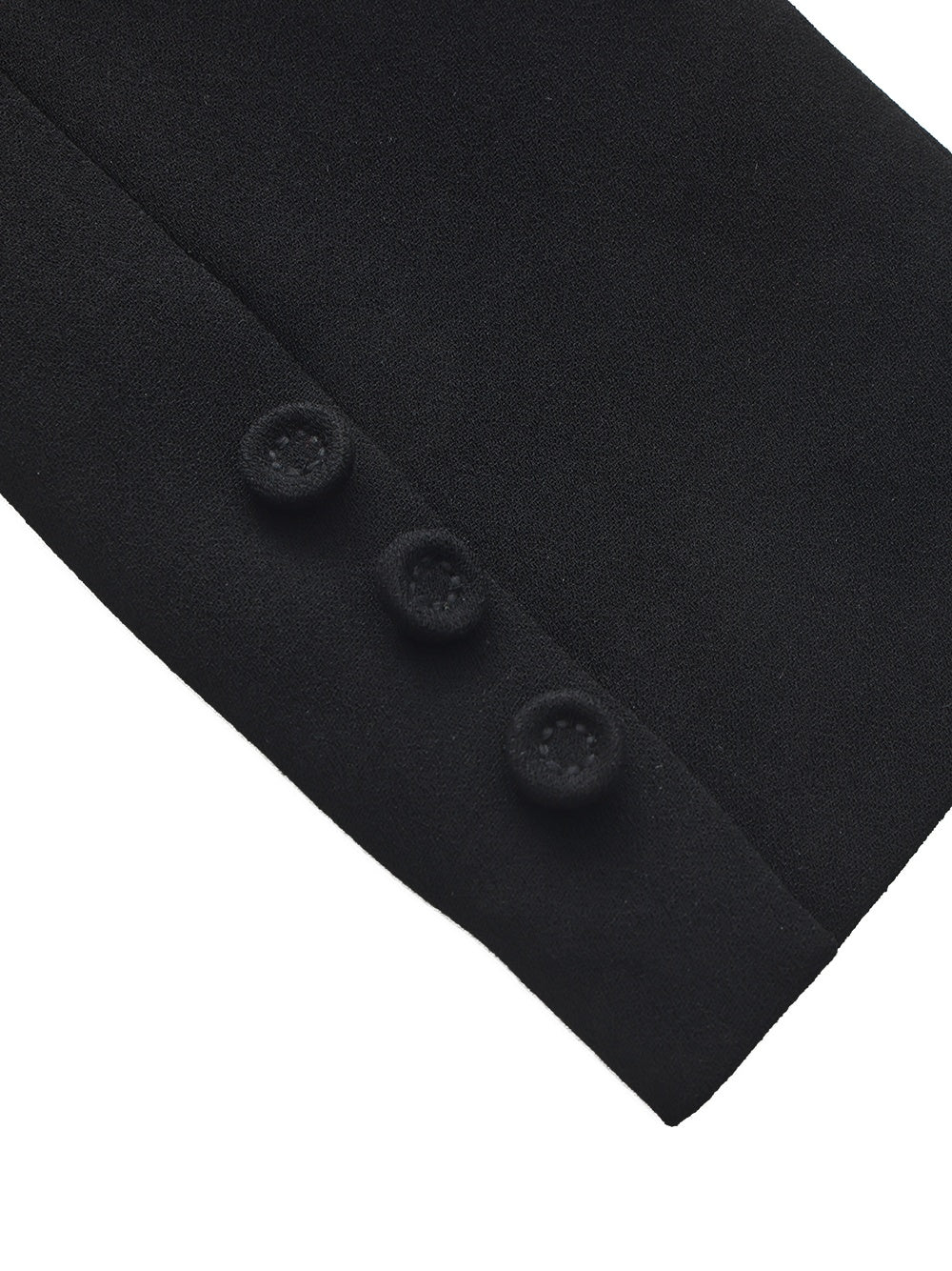 Yvette Satin Lapel Tailored Black Blazer - Image 10