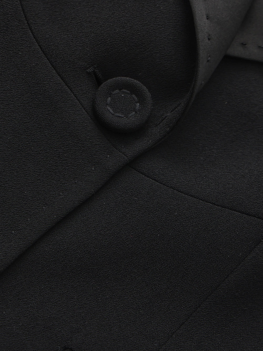 Yvette Satin Lapel Tailored Black Blazer - Image 8