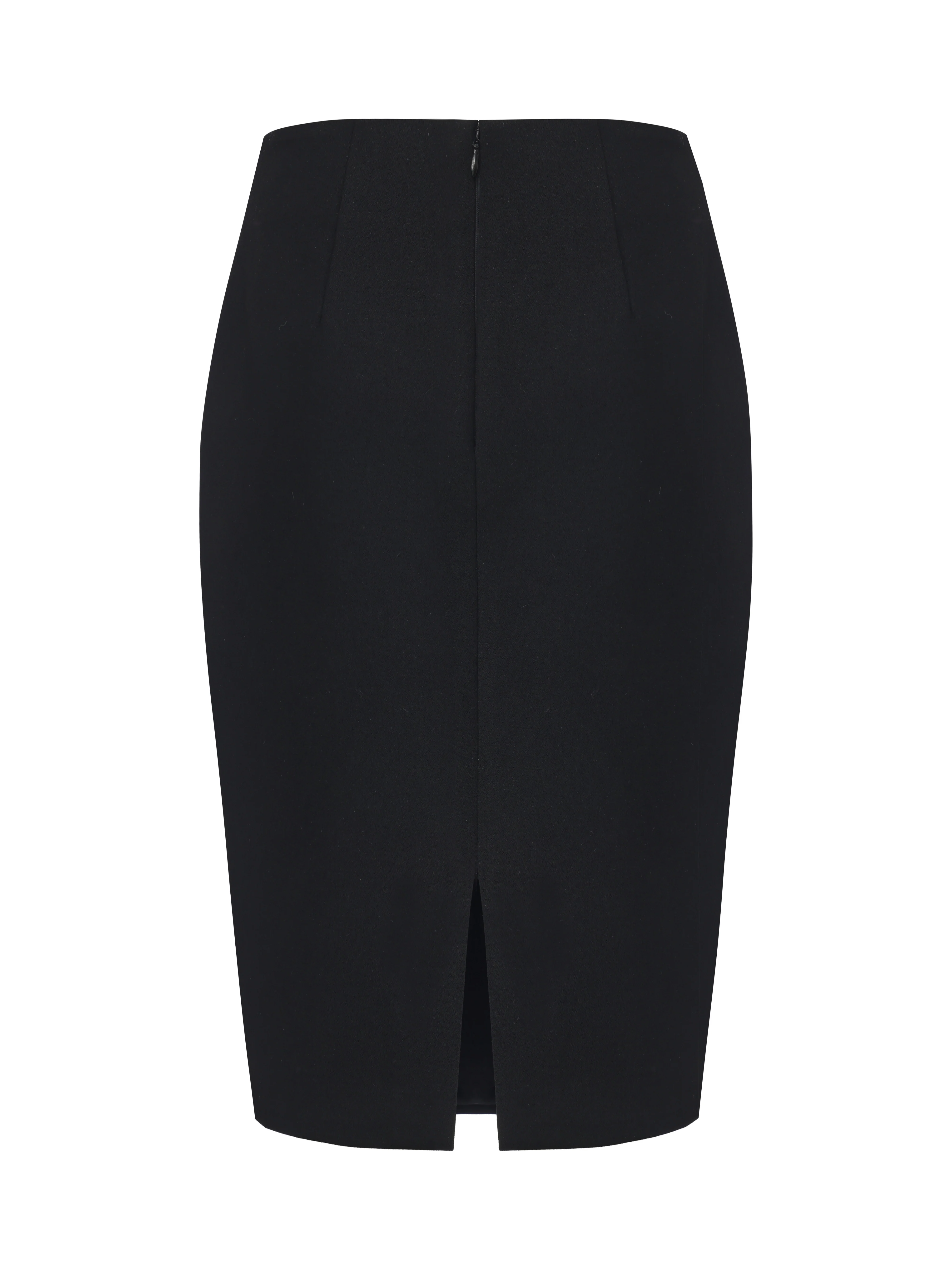 Yvette Tailored Black Pencil Skirt - Image 10
